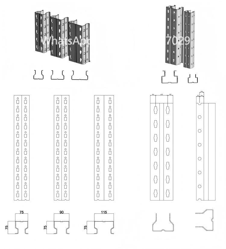 Warehouse Rack Upright Roll Forming Machine
