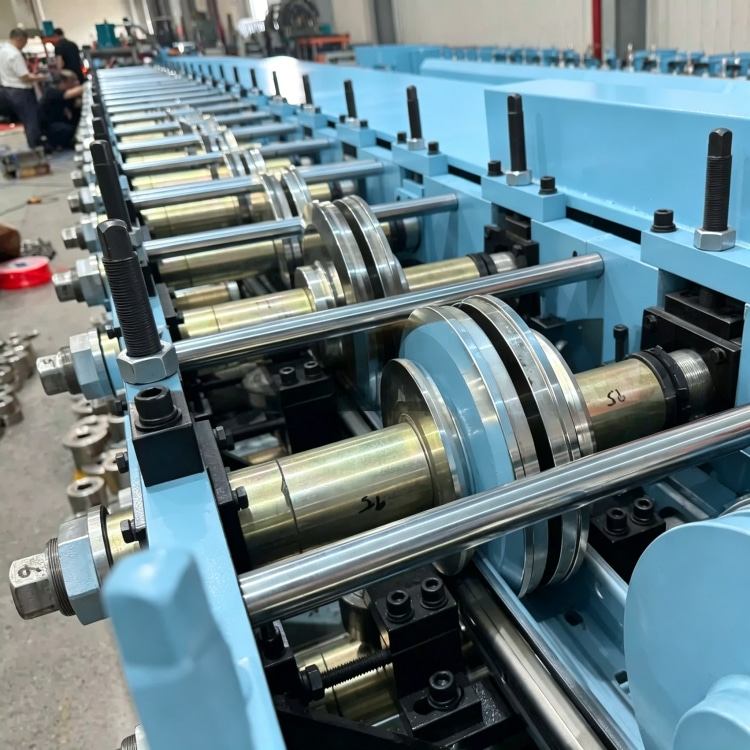 Xinnuo Heavy-Duty Upright Roll Forming Machine is a full-automatic production line for warehouse rack uprights. Equipped with multi-station forming rollers and intelligent PLC control system, it features high strength, precise dimension and stable running performance. Ideal for manufacturing heavy-load rack columns for industrial warehouses and logistics storage systems.