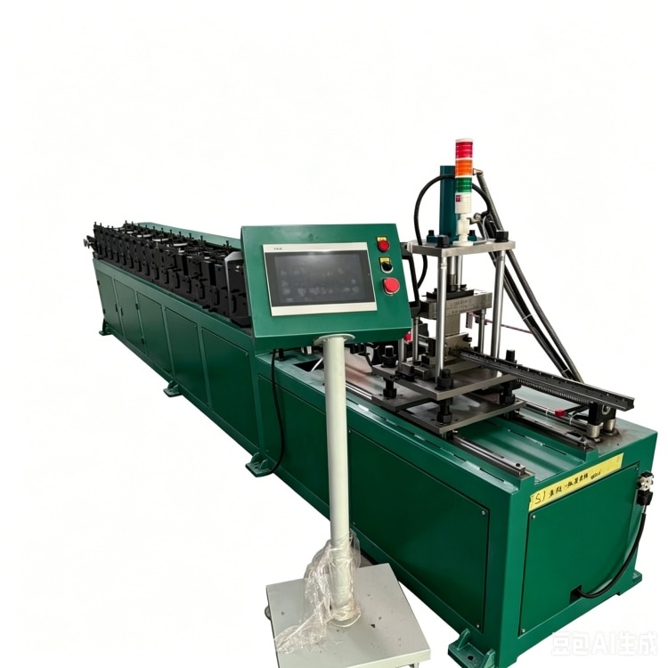 Xinnuo Butterfly Holes Upright Roll Forming Machine is full-automatic rack column production line with PLC control & integrated punching-forming-cutting, fabricating bolt-free butterfly-hole uprights from 1.2–1.5mm galvanized/carbon steel for retail and warehouse light storage shelves.
