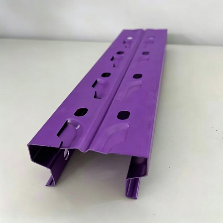 Xinnuo Butterfly Holes Upright Roll Forming Machine is full-automatic rack column production line with PLC control & integrated punching-forming-cutting, fabricating bolt-free butterfly-hole uprights from 1.2&ndash;1.5mm galvanized/carbon steel for retail and warehouse light storage shelves.