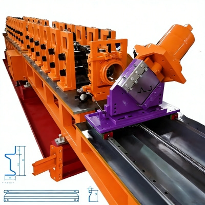 Rack Shelf Stiffener Roll Forming Machine