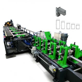 Automatic Box Beam Roll Forming Line Storage Rack Roll Forming Machine